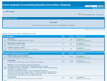 Tablet Screenshot of forum.pharmacy.bg.ac.rs