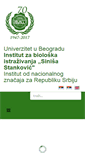 Mobile Screenshot of ibiss.bg.ac.rs