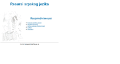 Desktop Screenshot of korpus.matf.bg.ac.rs