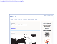 Tablet Screenshot of legatio.arh.bg.ac.rs
