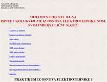 Tablet Screenshot of oet.etf.bg.ac.rs